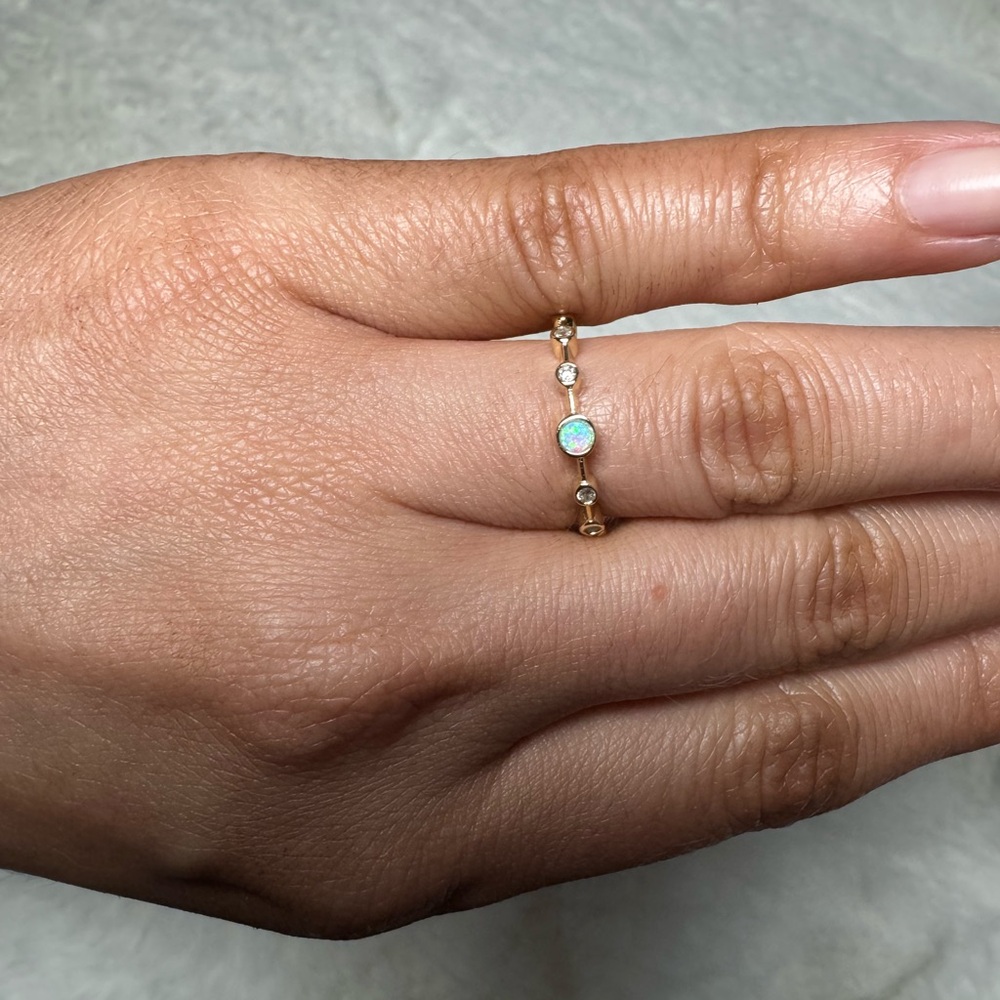 Melinda Maria Blue Opal Ring - Picture 3 of 6